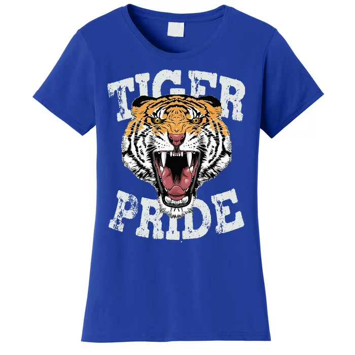 Tiger Pride Tiger Mascot Vintage School Sports Women's T-Shirt