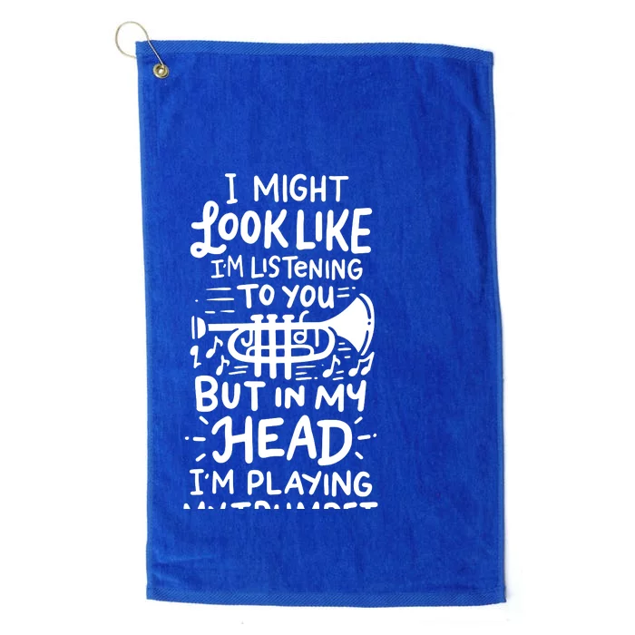 Trumpet Player Platinum Collection Golf Towel