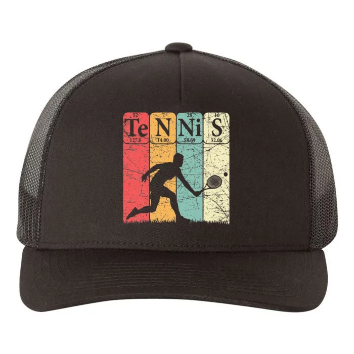 Tennis Periodic Table Elements Tennis Player Nerd Vintage Yupoong Adult 5-Panel Trucker Hat