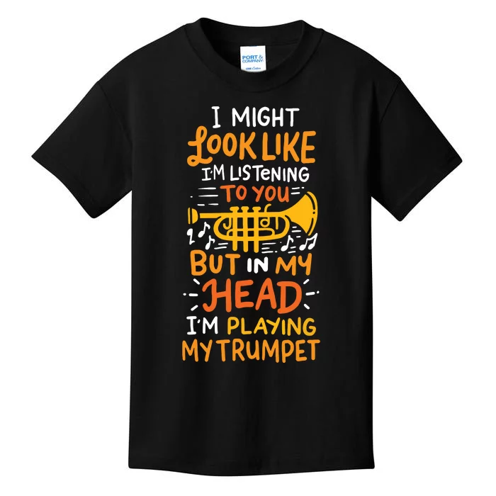 Trumpet Player Kids T-Shirt