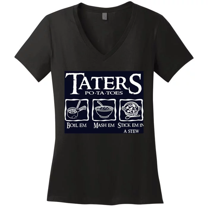 Taters Potatoes Women's V-Neck T-Shirt