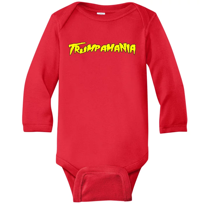 Trumpamania President Trump Rally Support Maga 4547 Baby Long Sleeve Bodysuit