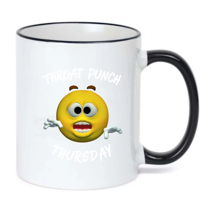 Throat Punch Thursday Sarcastic Cute Gift Black Color Changing Mug