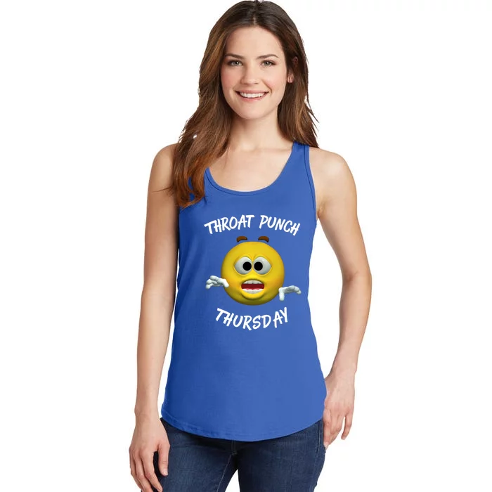 Throat Punch Thursday Sarcastic Cute Gift Ladies Essential Tank