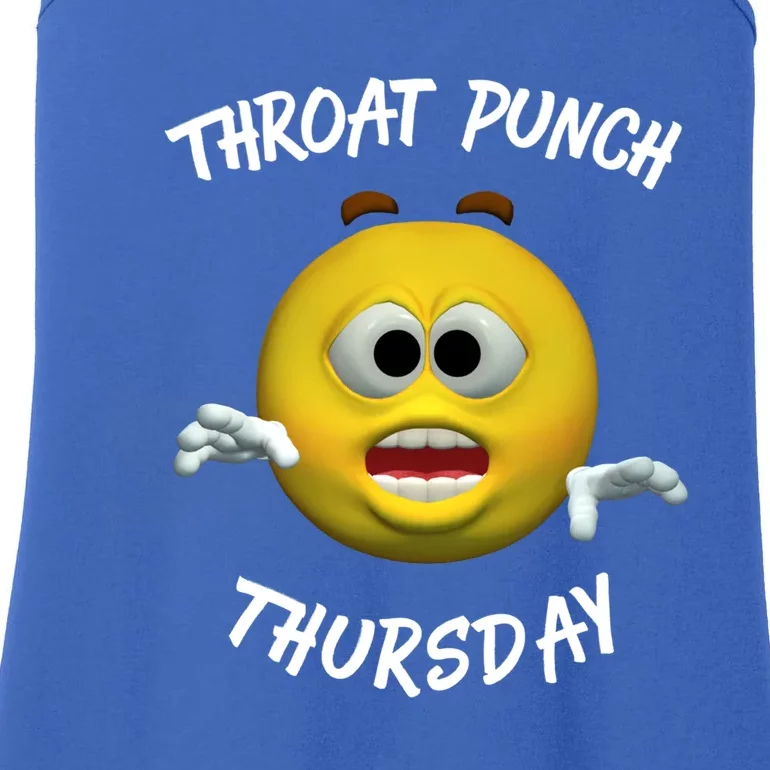 Throat Punch Thursday Sarcastic Cute Gift Ladies Essential Tank