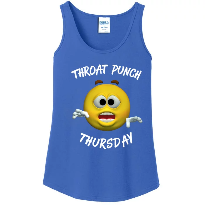 Throat Punch Thursday Sarcastic Cute Gift Ladies Essential Tank