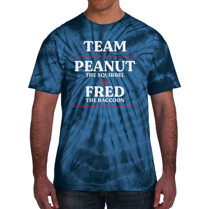 Team Peanut The Squirrel And Fred The Raccoon Justice Tie-Dye T-Shirt