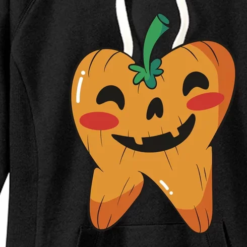 Tooth Pumpkin Women's Fleece Hoodie