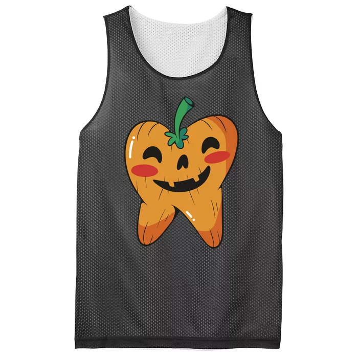 Tooth Pumpkin Mesh Reversible Basketball Jersey Tank