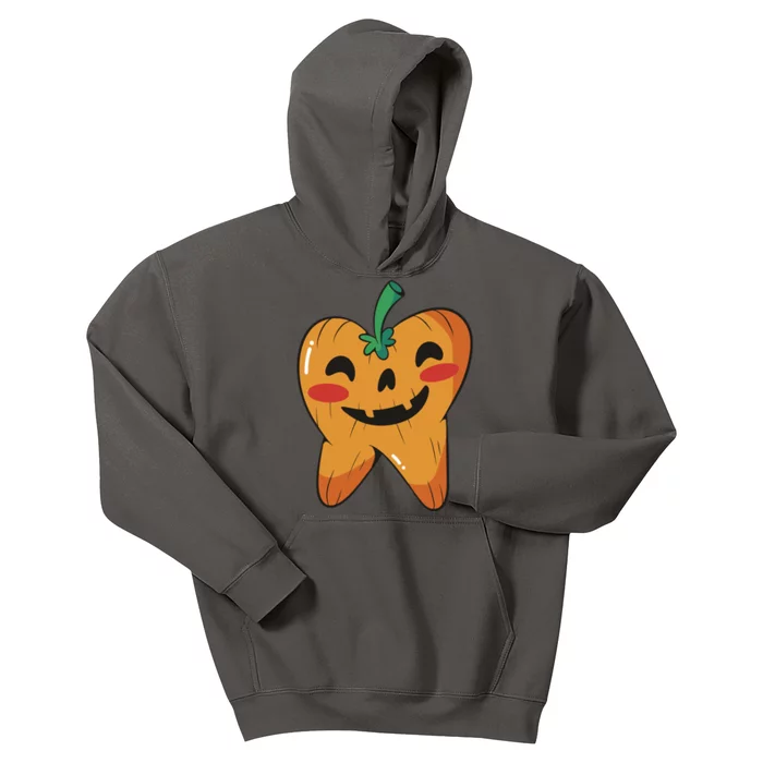 Tooth Pumpkin Kids Hoodie