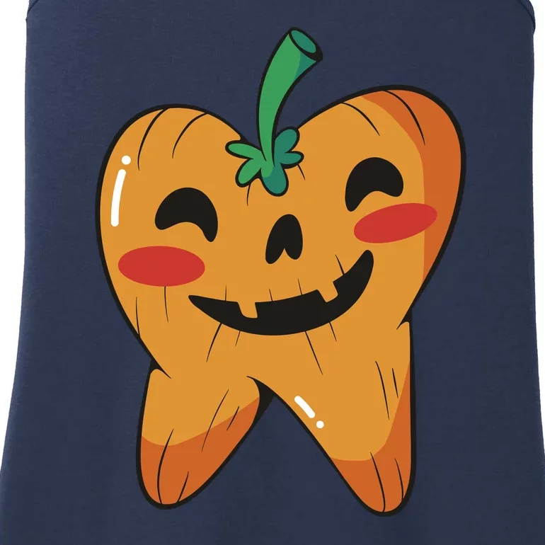 Tooth Pumpkin Ladies Essential Tank