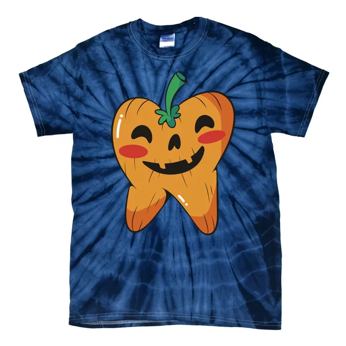 Tooth Pumpkin Tie-Dye T-Shirt