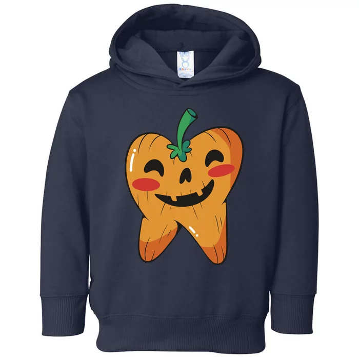 Tooth Pumpkin Toddler Hoodie