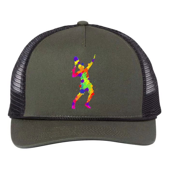 Tennis Player Retro Rope Trucker Hat Cap