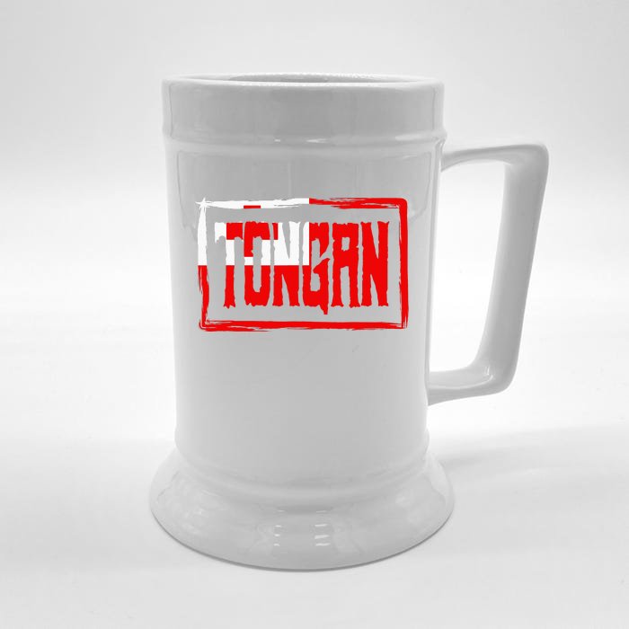 Tongan Pride Tonga Flag Polynesian Stylish Retro Front & Back Beer Stein