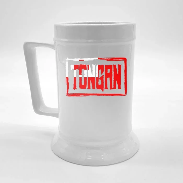 Tongan Pride Tonga Flag Polynesian Stylish Retro Front & Back Beer Stein