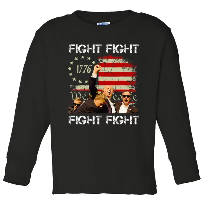 Trump Pennsylvania Trump 2024 Fight! Toddler Long Sleeve Shirt