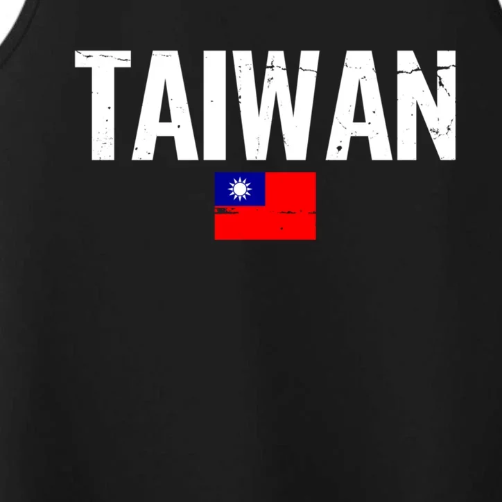 Taiwan Proud Taiwanese Flag Funny Gift Performance Tank