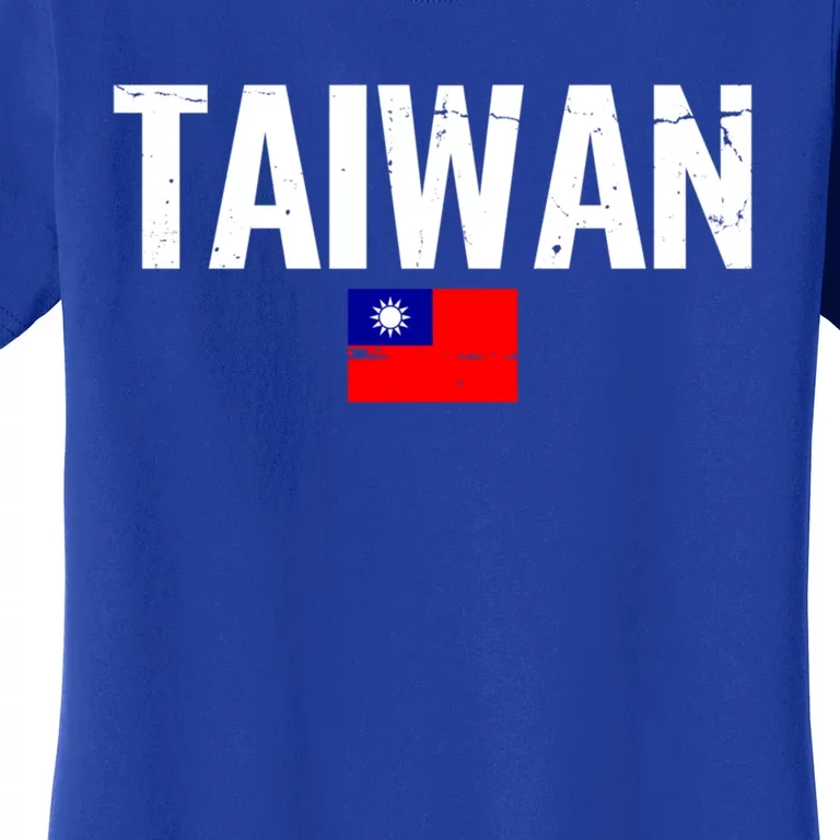 Taiwan Proud Taiwanese Flag Funny Gift Women's T-Shirt