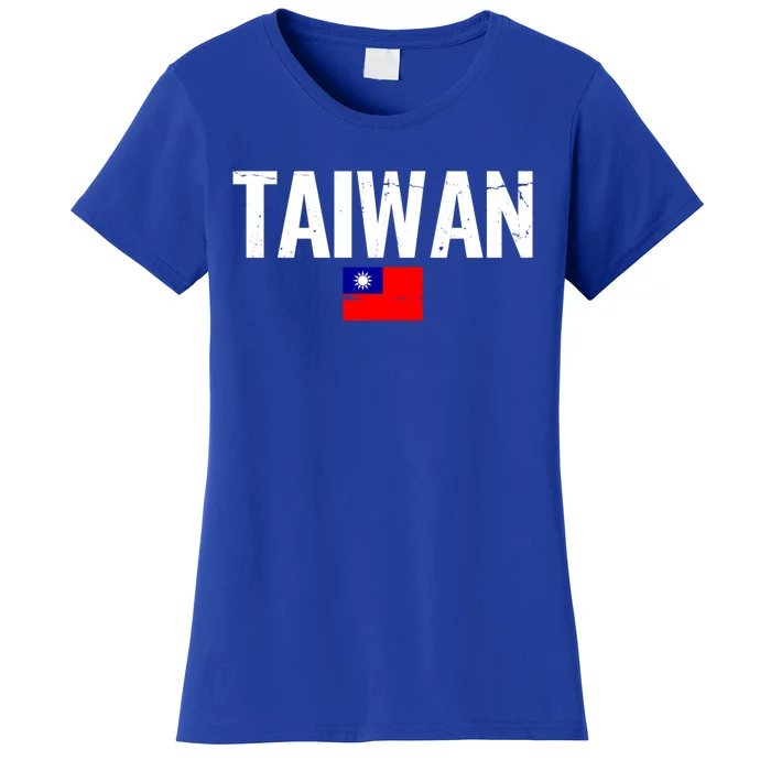 Taiwan Proud Taiwanese Flag Funny Gift Women's T-Shirt