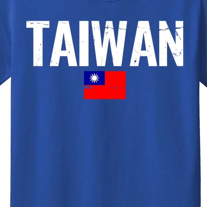 Taiwan Proud Taiwanese Flag Funny Gift Kids T-Shirt