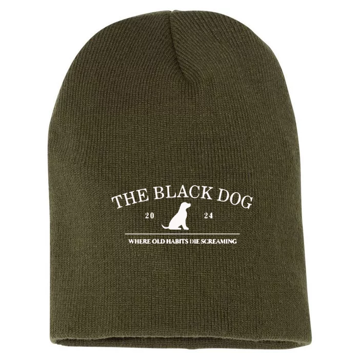 Tortured Poets The Black Dog Short Acrylic Beanie