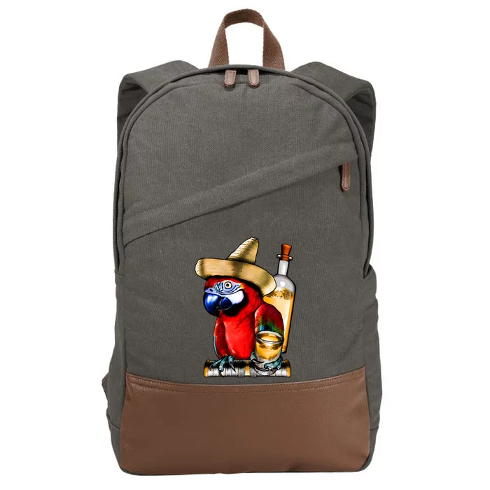 Tequilla Parrot Cotton Canvas Backpack