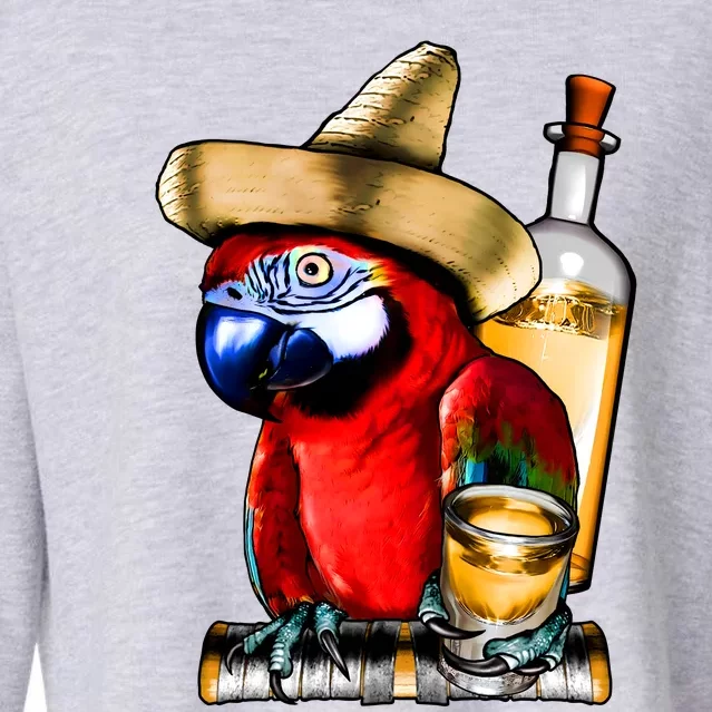 Tequilla Parrot Cropped Pullover Crew