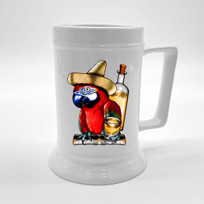 Tequilla Parrot Front & Back Beer Stein