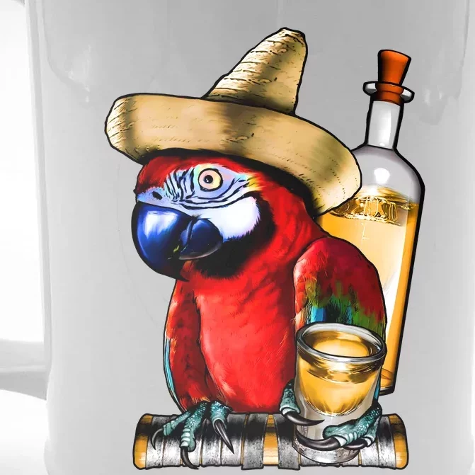 Tequilla Parrot Front & Back Beer Stein