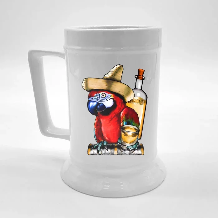 Tequilla Parrot Front & Back Beer Stein