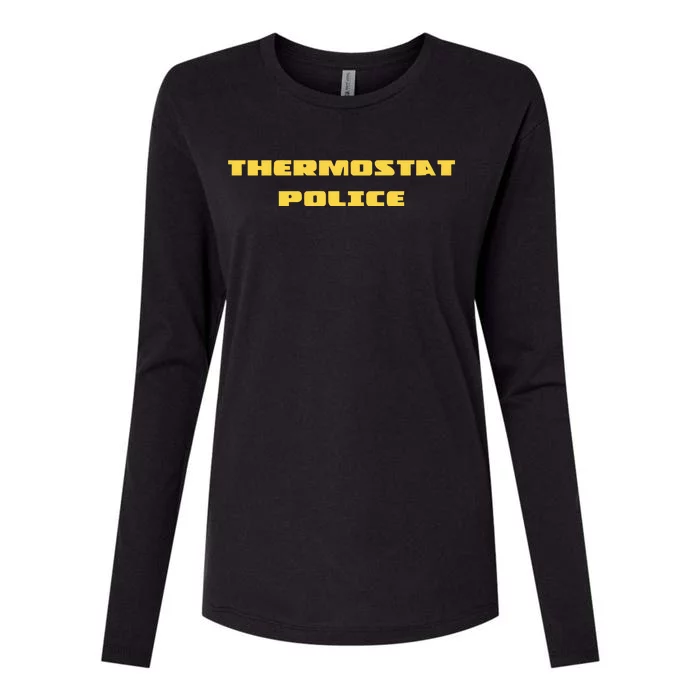 Thermostat Police Womens Cotton Relaxed Long Sleeve T-Shirt