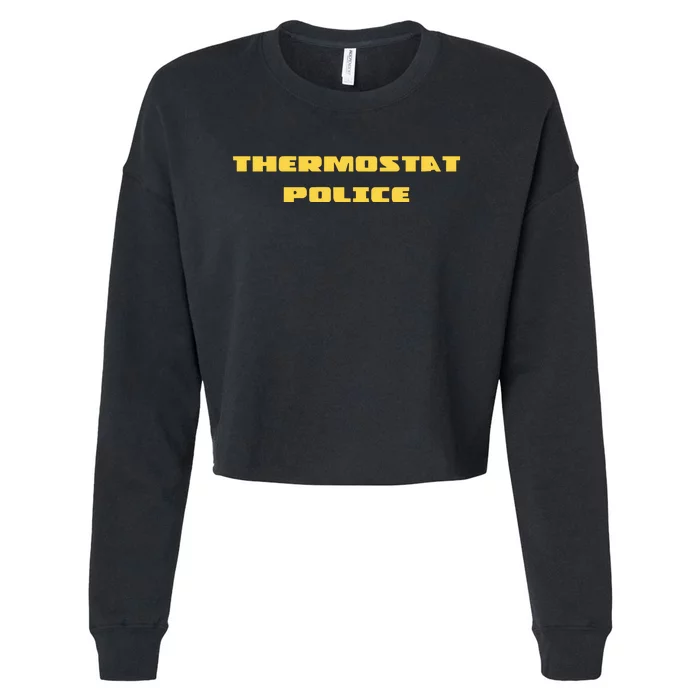 Thermostat Police Cropped Pullover Crew