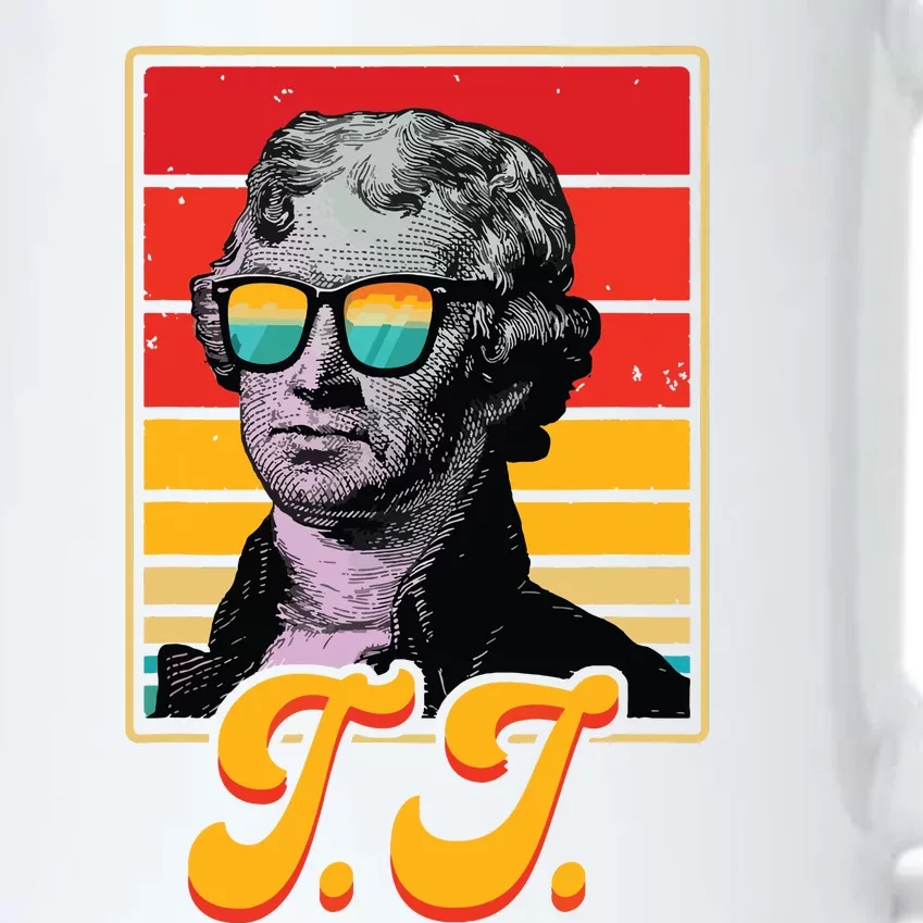 Tj President Thomas Jefferson Retro Patriotic 4th Of July Black Color Changing Mug