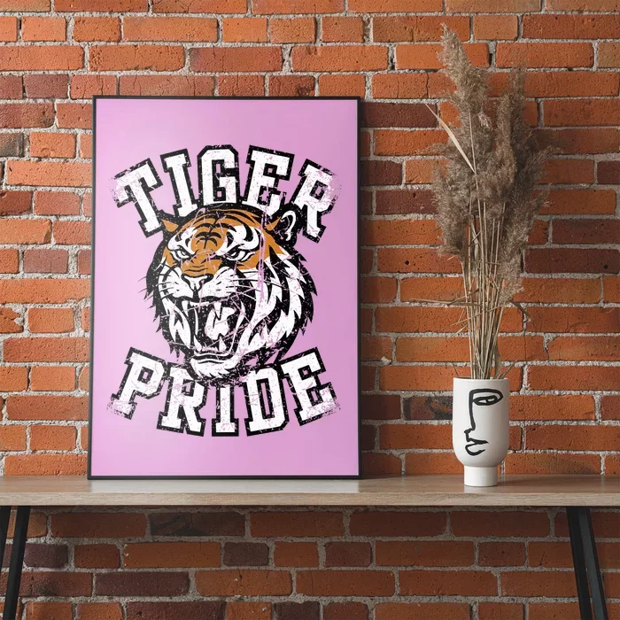 Tiger Pride Tiger Mascot School Sports Team Poster