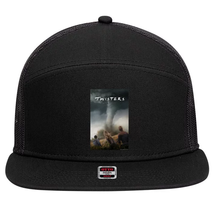 Twisters Poster 7 Panel Mesh Trucker Snapback Hat