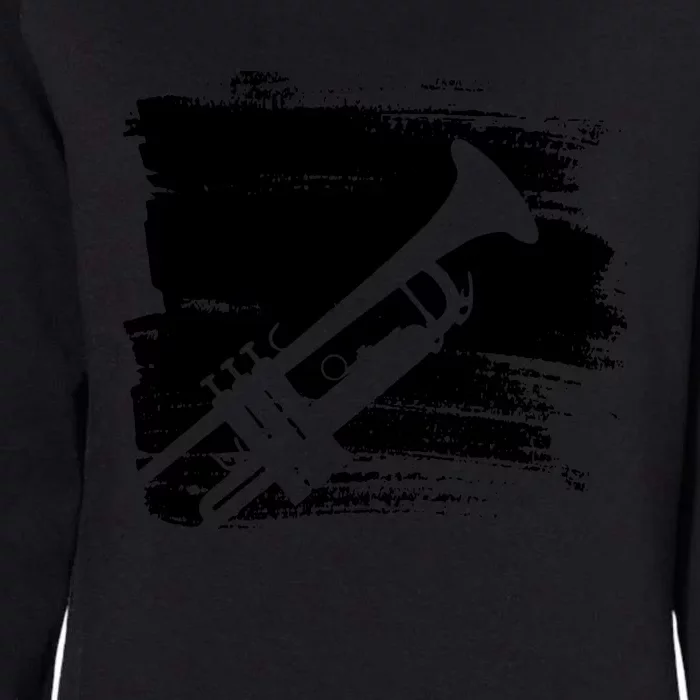 Trumpet Player Womens California Wash Sweatshirt