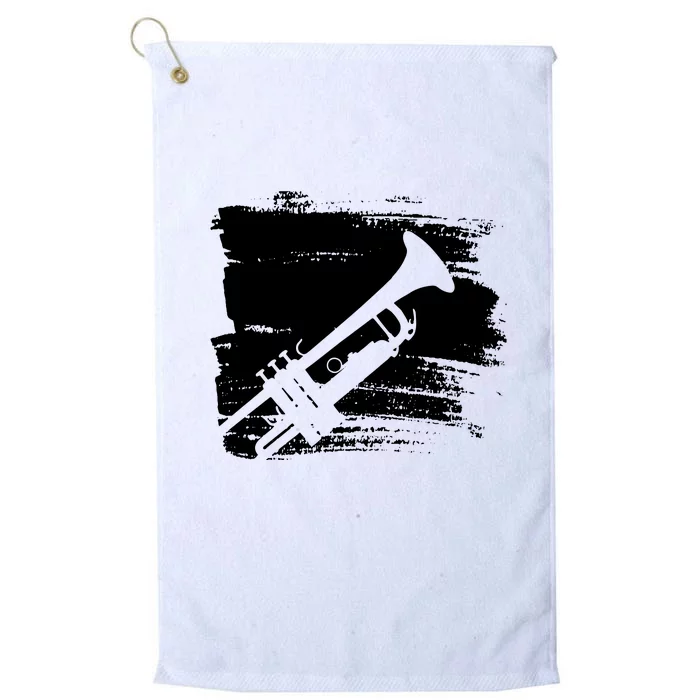 Trumpet Player Platinum Collection Golf Towel