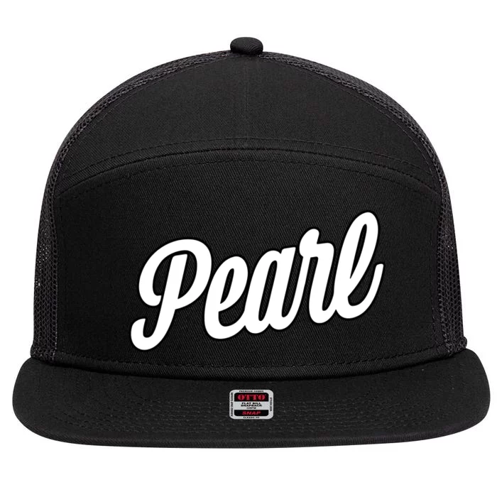 The Pearl 7 Panel Mesh Trucker Snapback Hat