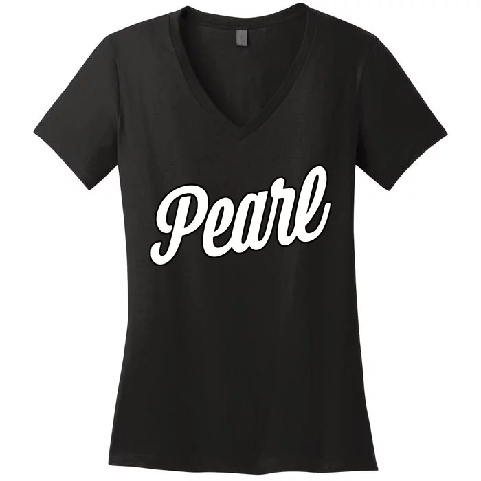 The Pearl Women's V-Neck T-Shirt