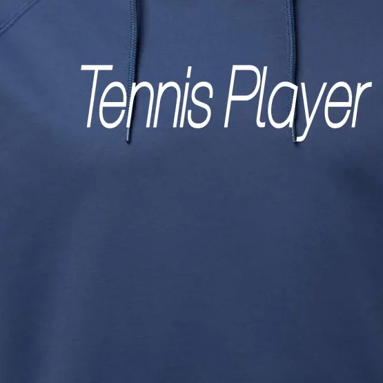 Tennis Player Performance Fleece Hoodie