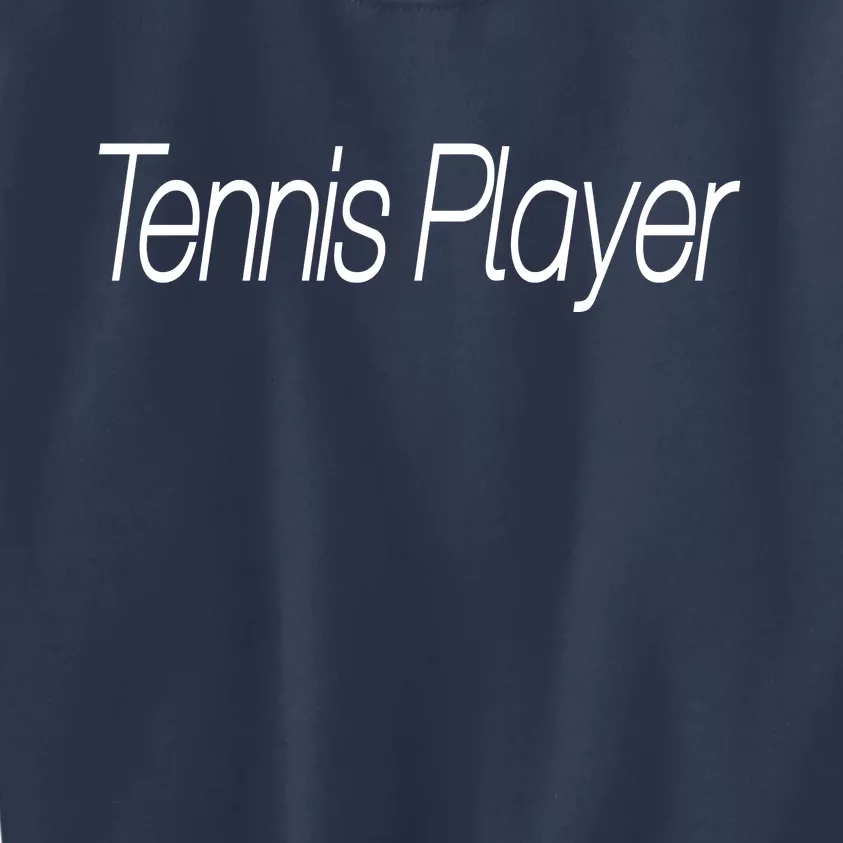 Tennis Player Kids Sweatshirt