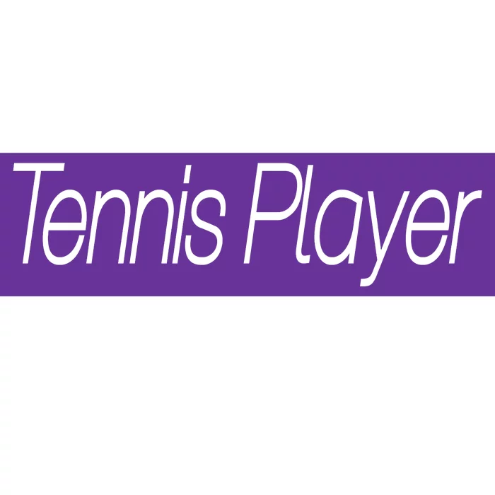 Tennis Player Bumper Sticker