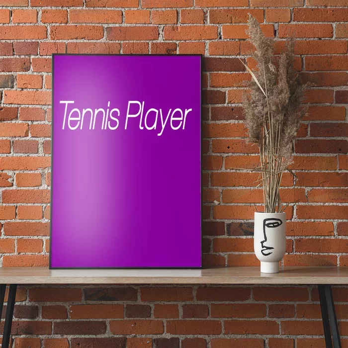 Tennis Player Poster