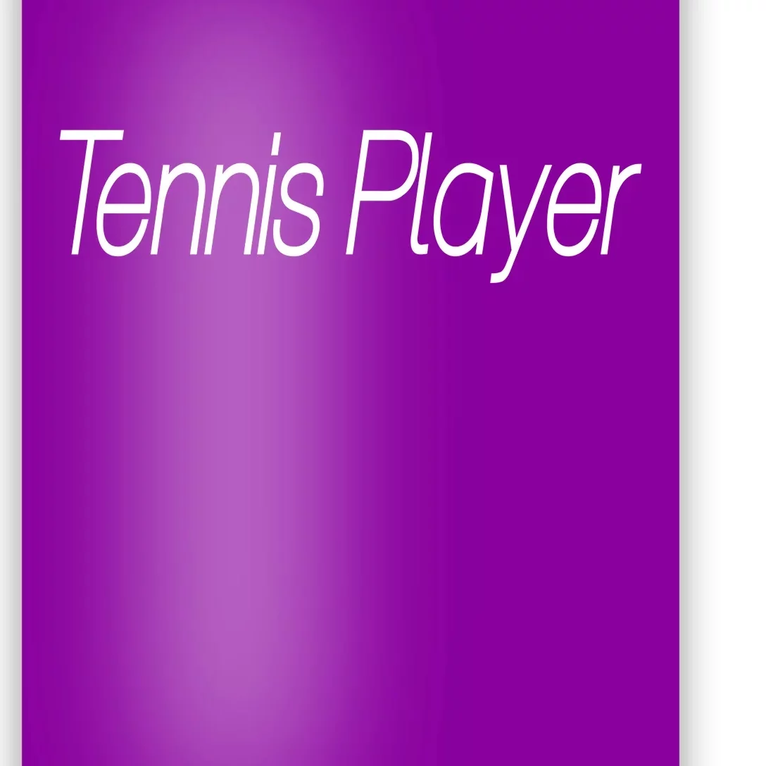 Tennis Player Poster