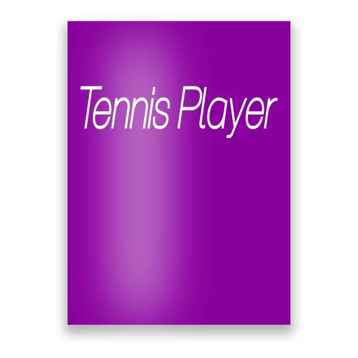 Tennis Player Poster