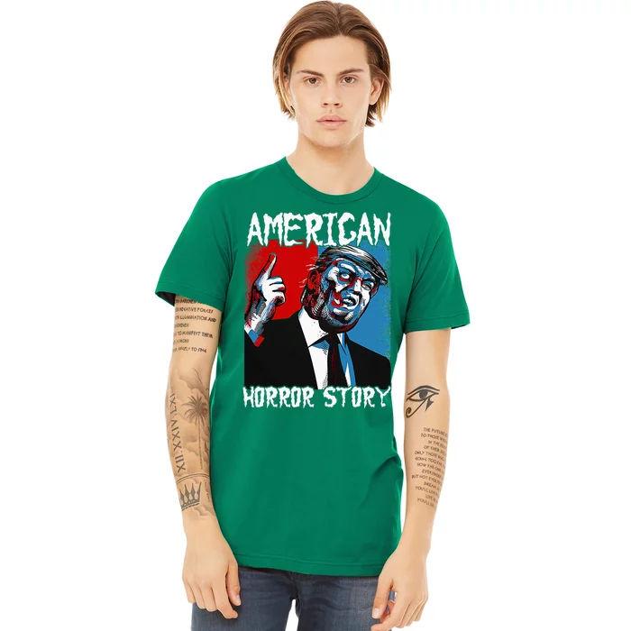 Trump President Usa Flag Halloween Horror Story Costumes Premium T-Shirt