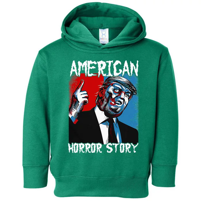 Trump President Usa Flag Halloween Horror Story Toddler Hoodie