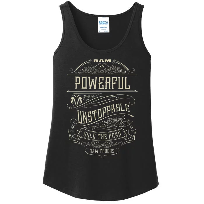 Trucks Powerful Unstoppable Ladies Essential Tank