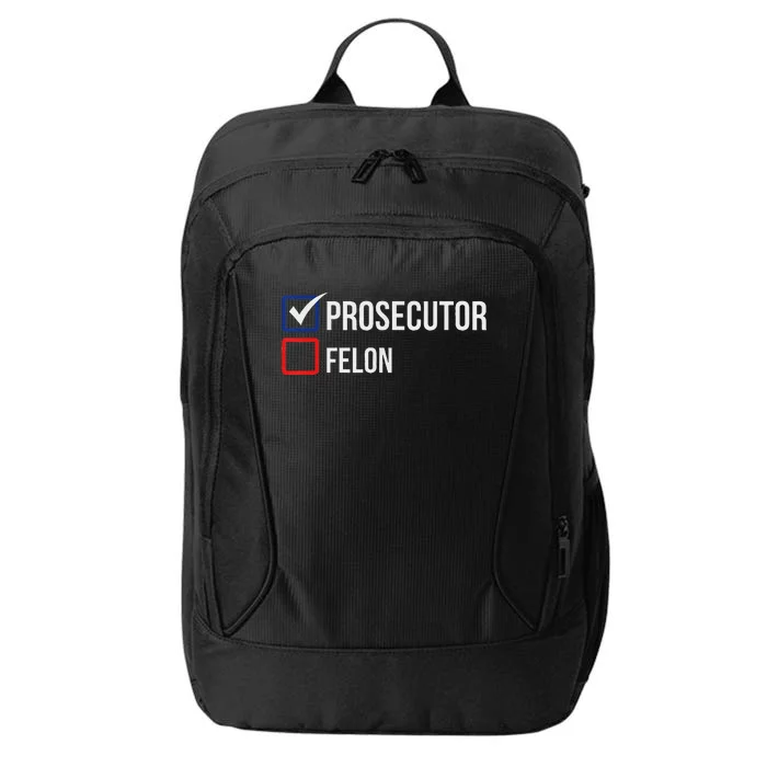 The Prosecutor Vs Convicted Felon Funny Ballot Paper Voting City Backpack